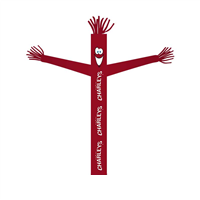 18' Charleys Philly Steaks Logo Red Tube Dancer